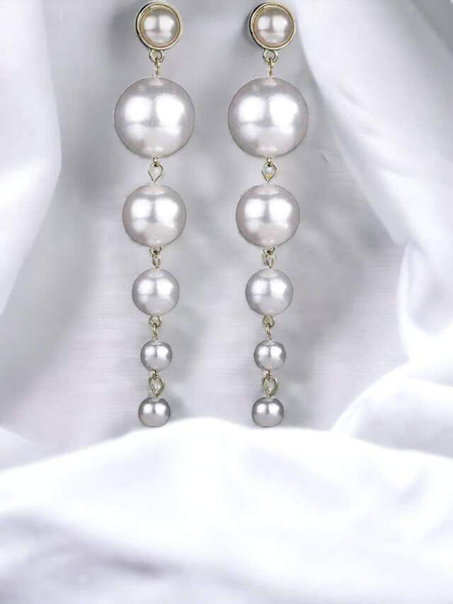 pearl drop earrings