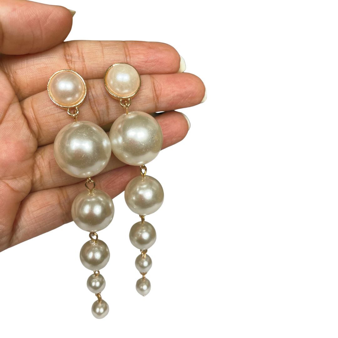 pearl drop earrings