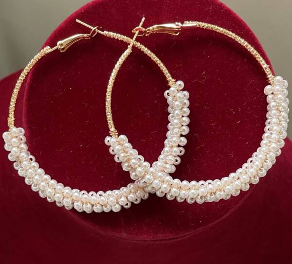 pearl earrings design