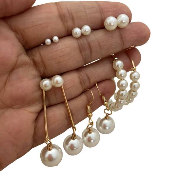 pearl earrings combo