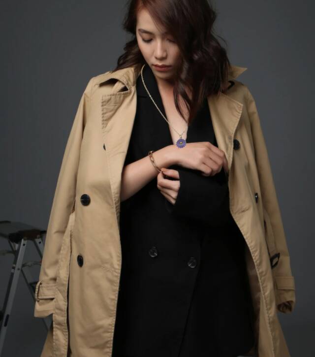 Purple Daisy Necklace