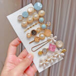 Korean hair clips set