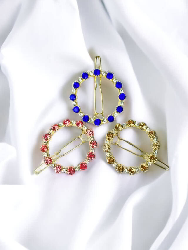 Crystal Hair Clip Set