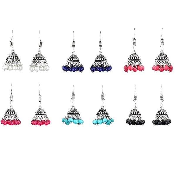 6 pairs jhumki set