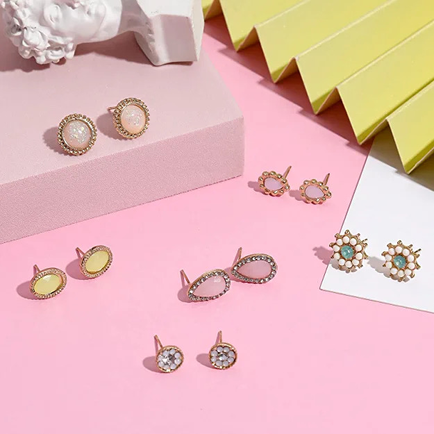 Pastel Stud Earrings Set Pastel Stud Earrings Set