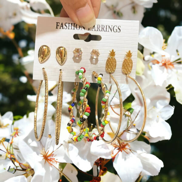 Fashion Alloy Earrings Set