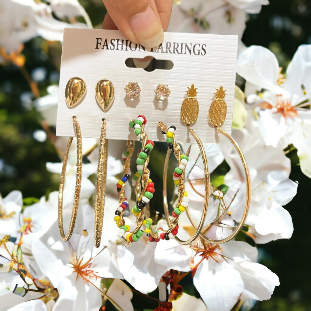 Fashion Alloy Earrings Set Fashion Alloy Earrings Set