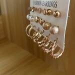 Gold-Plated Fashion Earrings Set