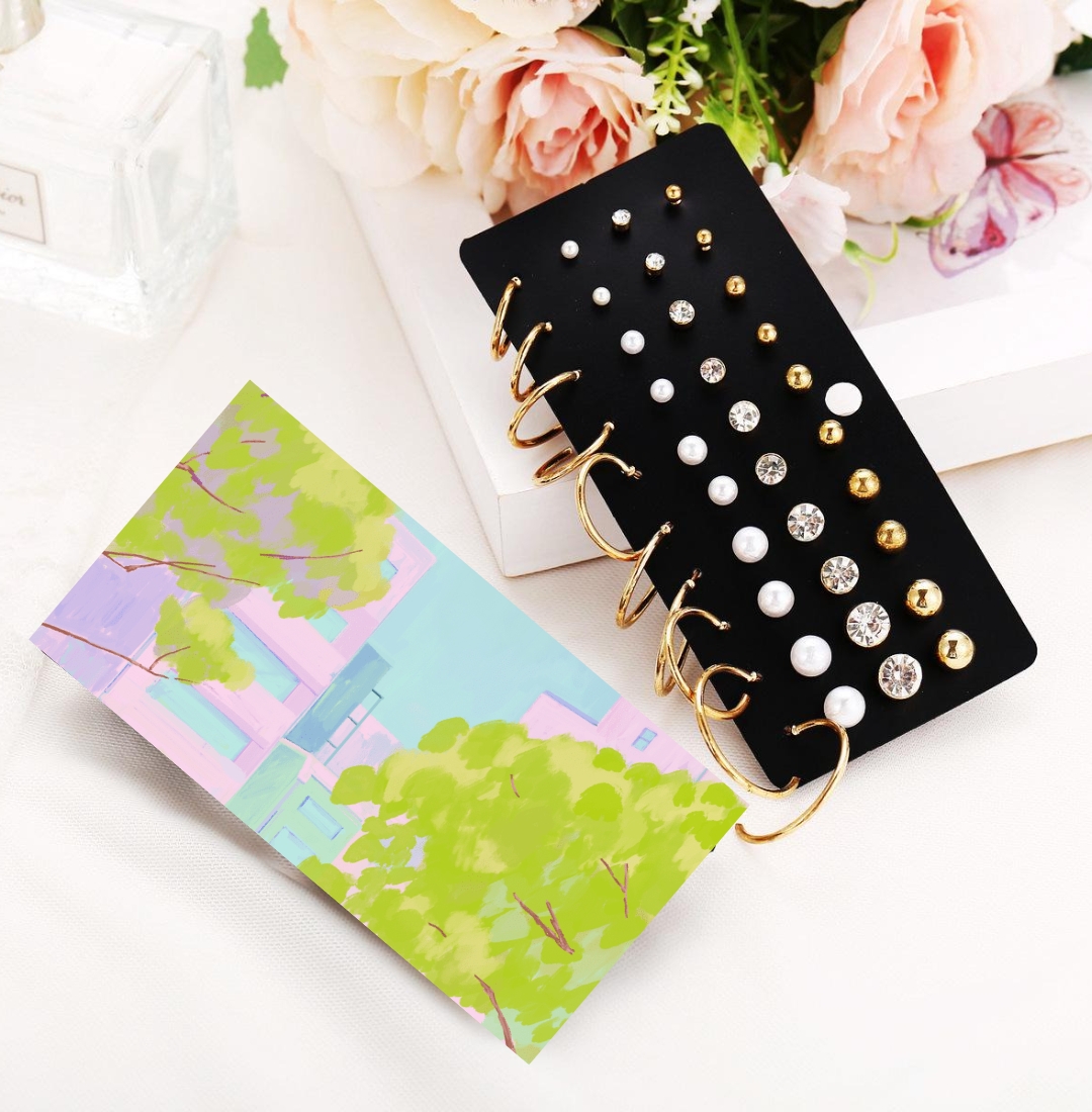 Versatile 20 Pair Earrings Set Versatile 20 Pair Earrings Set