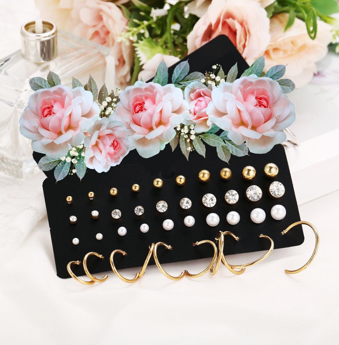 Versatile 20 Pair Earrings Set Versatile 20 Pair Earrings Set