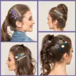 Korean starfish hair clips set