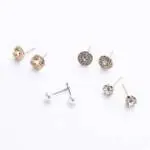 assorted 12 pair stud earrings set assorted 12 pair stud earrings set