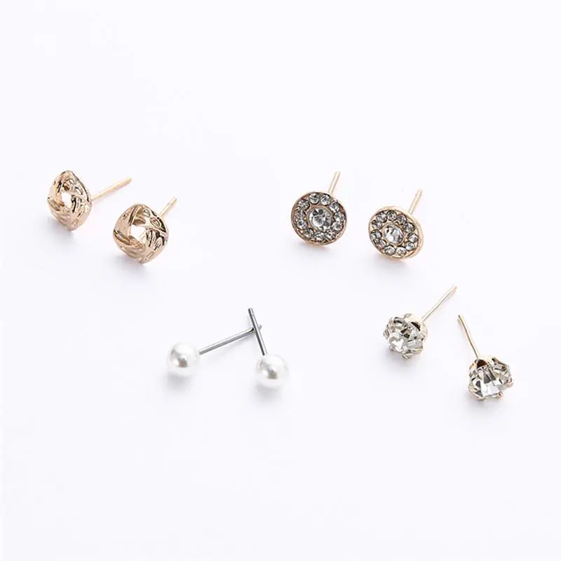 assorted 12 pair stud earrings set