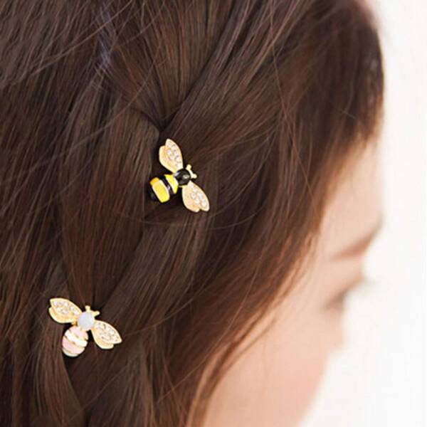 Korean pearl flower hair clips set