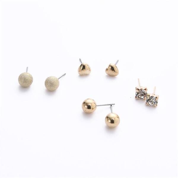 assorted 12 pair stud earrings set