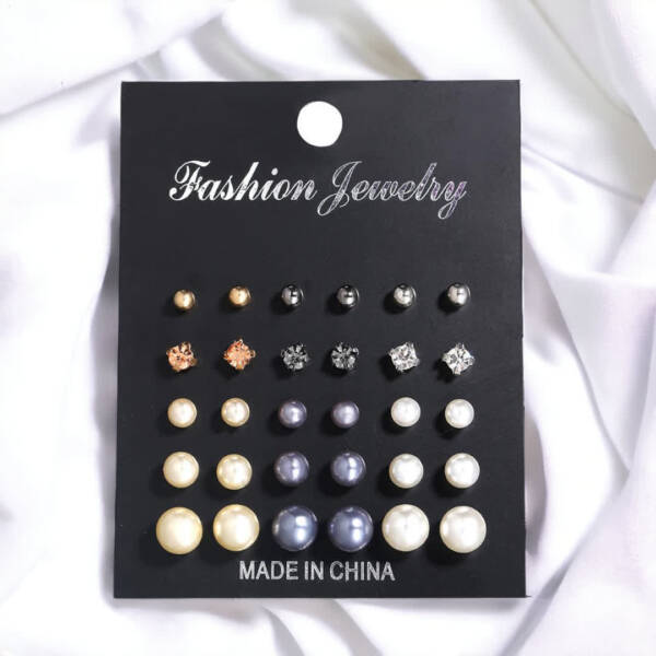 assorted stud earrings