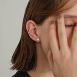 double chain necklace with studs double chain necklace with studs