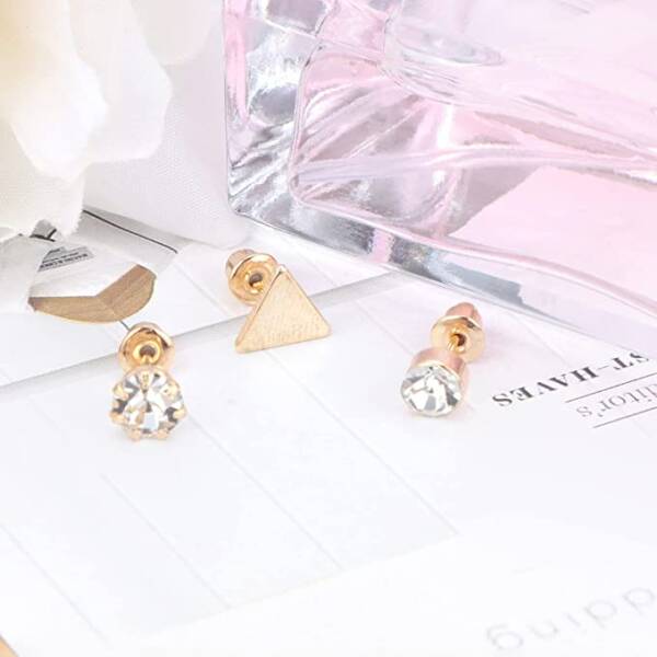 assorted 12 pair stud earrings set