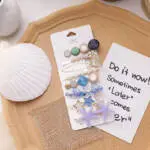 Korean starfish hair clips set