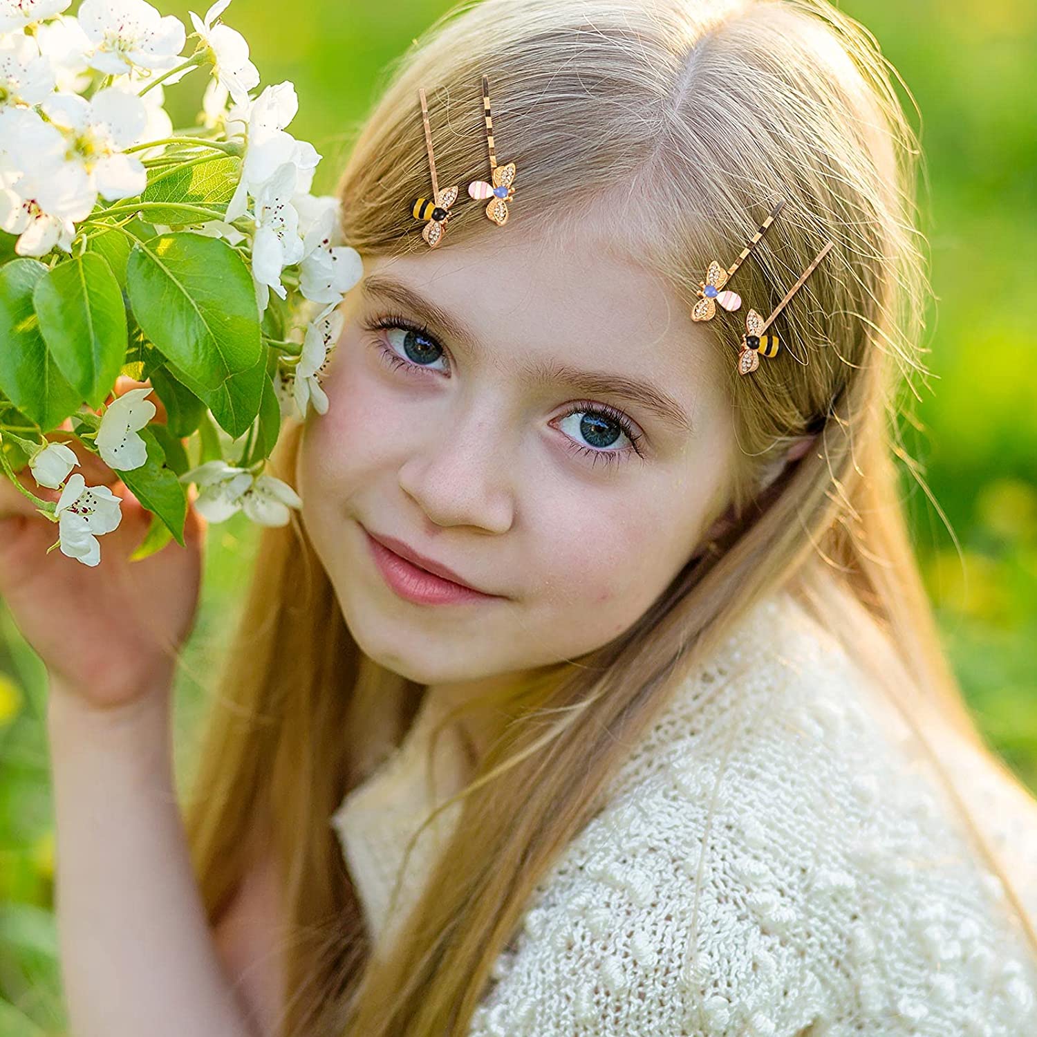 Korean pearl flower hair clips set Korean pearl flower hair clips set