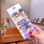Korean starfish hair clips set