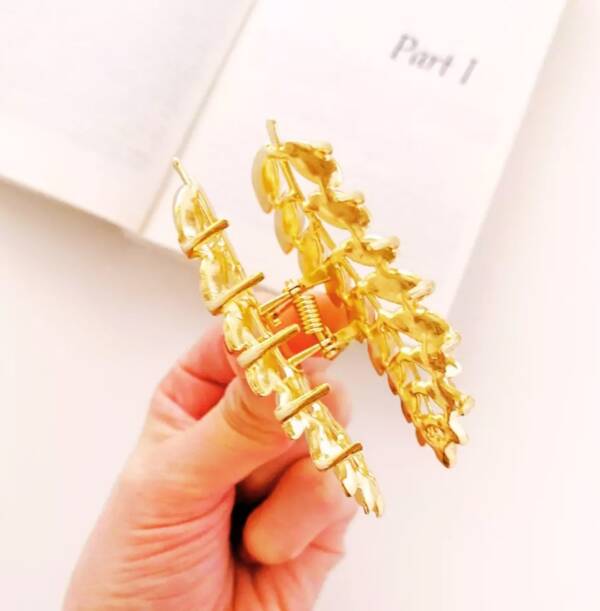 Golden Leaf Hair Clip