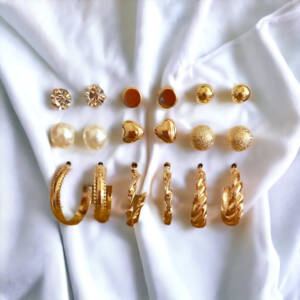 Gold-Plated Fashion Earrings