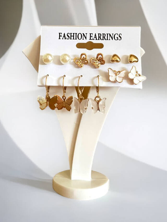 Butterfly Earrings Set