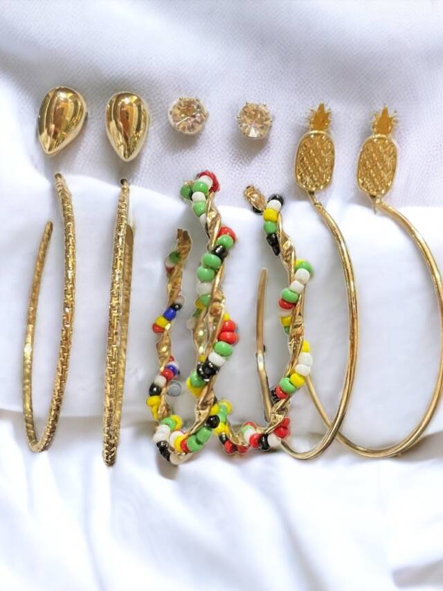 Fashion Alloy Earrings Set
