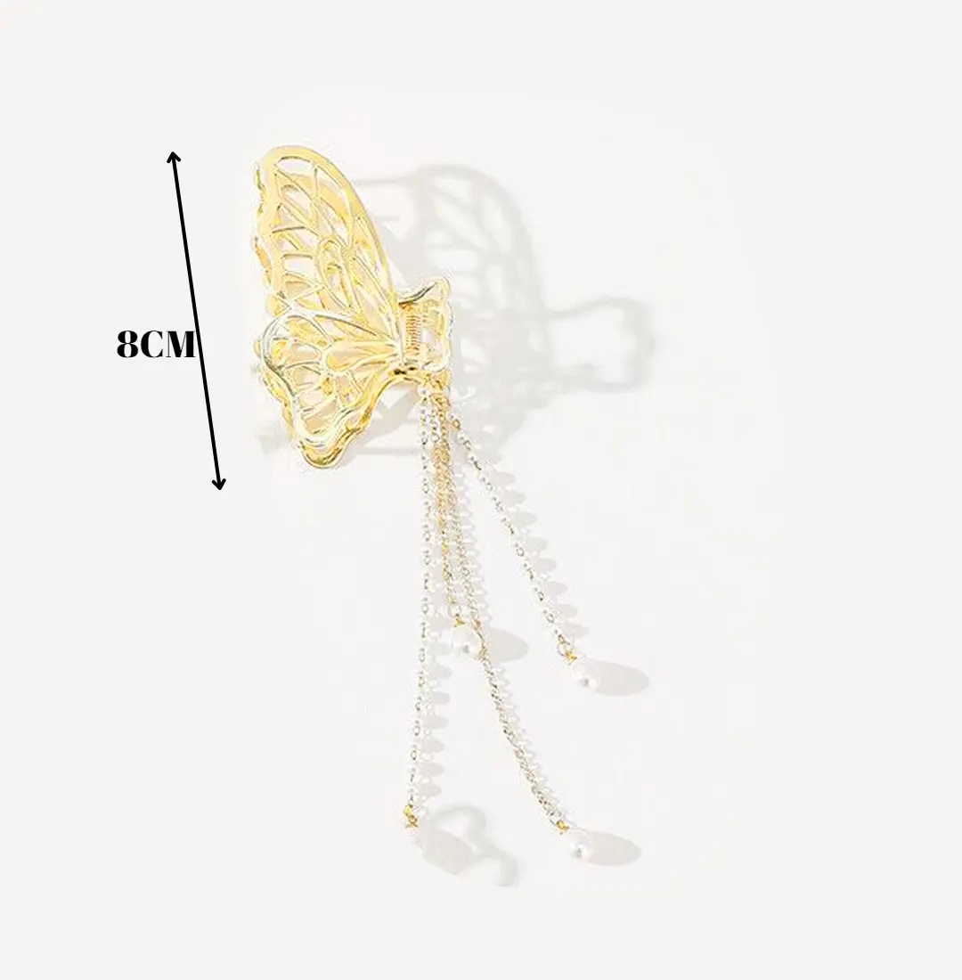 Butterfly Hair Clutcher with Pearls Butterfly Hair Clutcher with Pearls