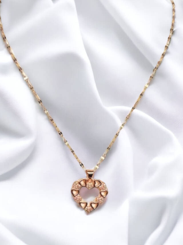 Rose Gold Heart Necklace