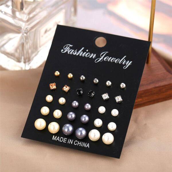 assorted stud earrings