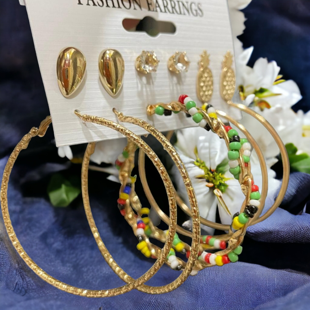 Fashion Alloy Earrings Set Fashion Alloy Earrings Set