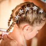 Pearl Flower Hair Clips