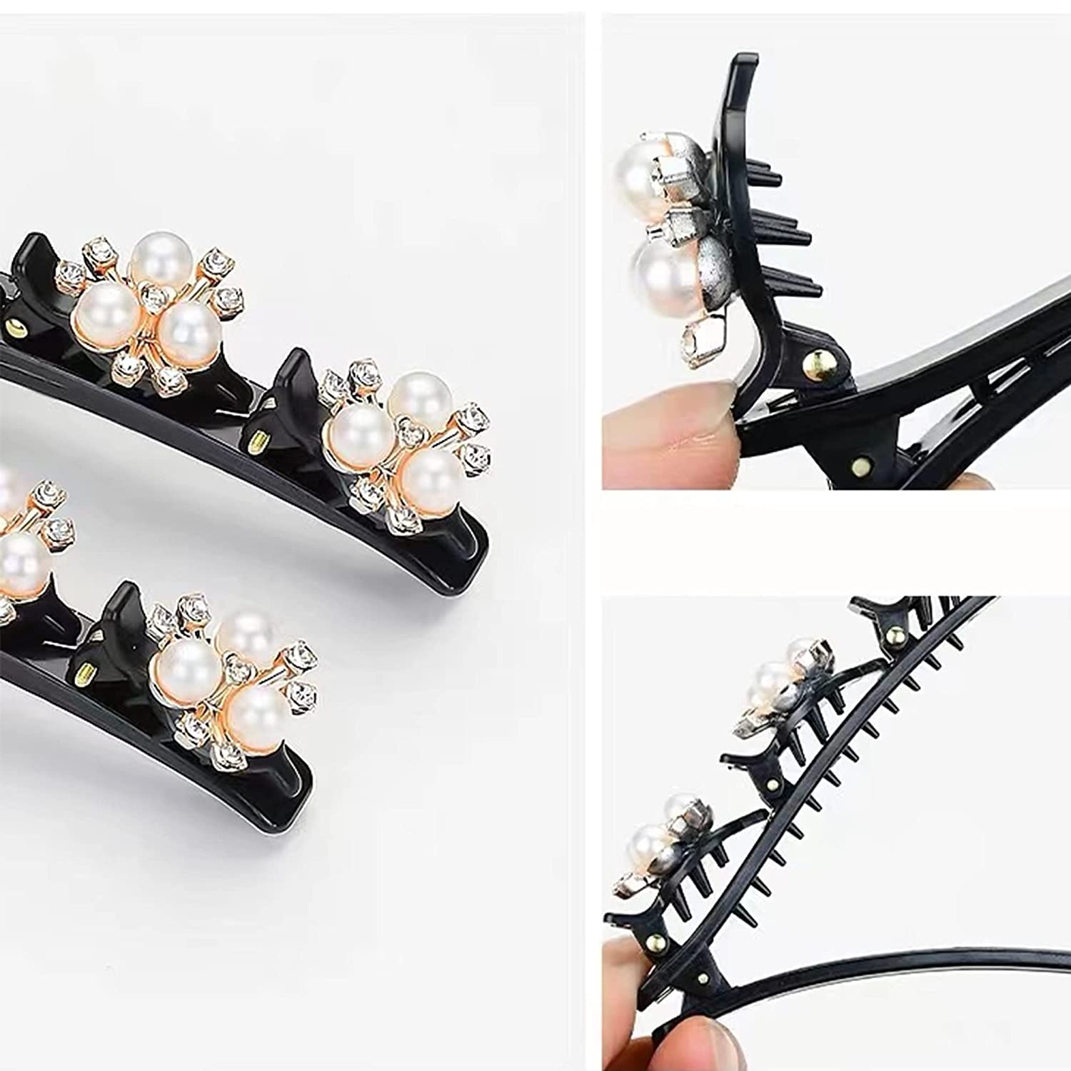 Pearl hair clip set with unique designs Pearl hair clip set with unique designs