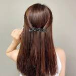 Black Floral Hair Clips