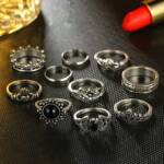 black stone oxidized rings