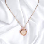 sparkling heart necklace