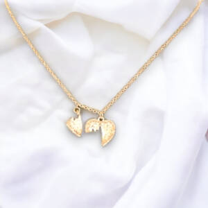 heart puzzle necklace