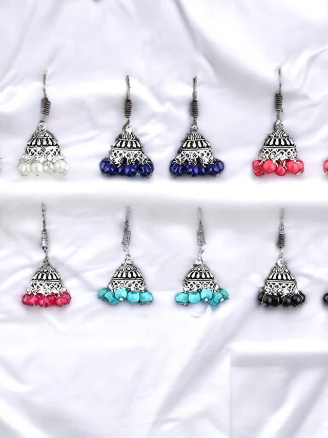 6 pairs jhumki set