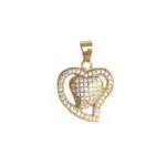 Heart Pendant with Gold Chain Heart Pendant with Gold Chain