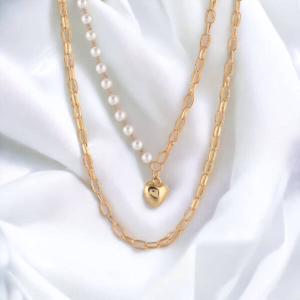 Pearl Heart Necklace