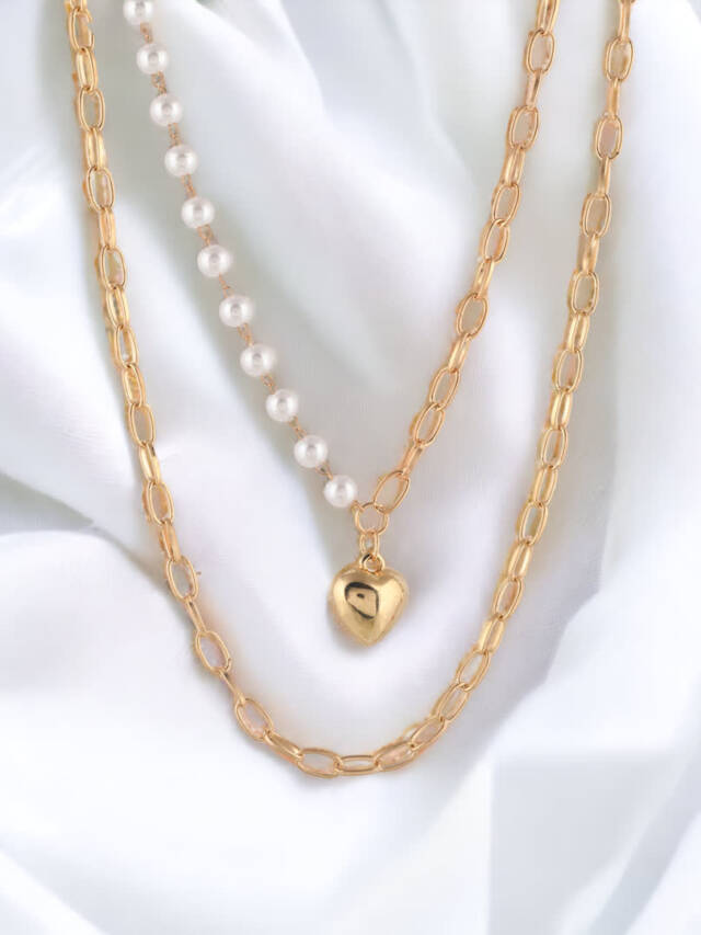 Pearl Heart Necklace