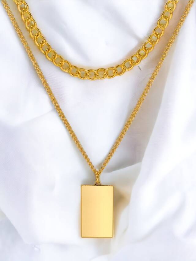 Double Layer Gold Chain Necklace