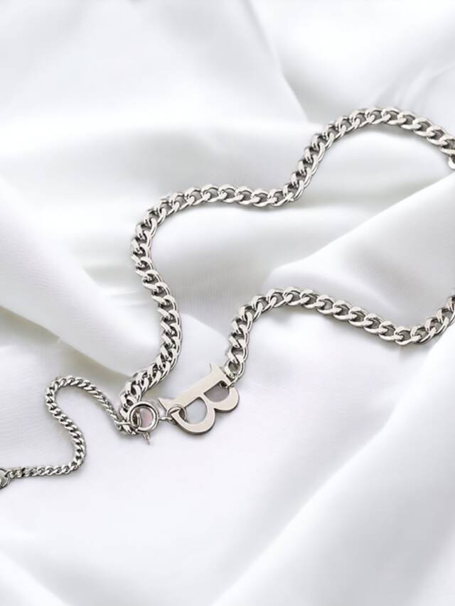 silver b chain necklace