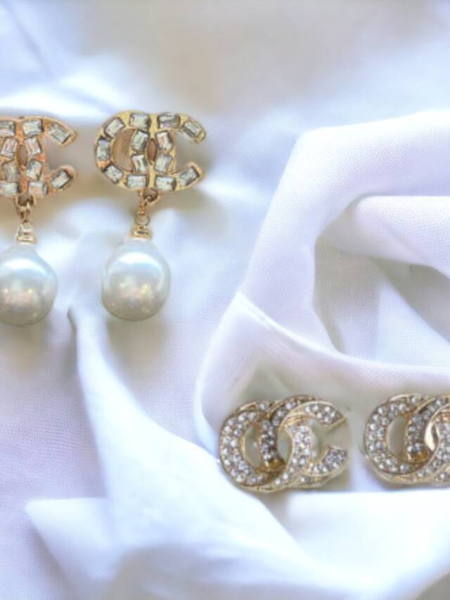 Pearl and Stud Earring Combo