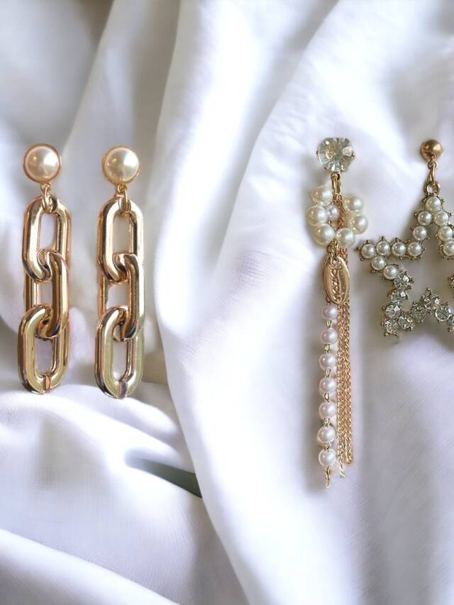 Celestial Chain Earrings Set