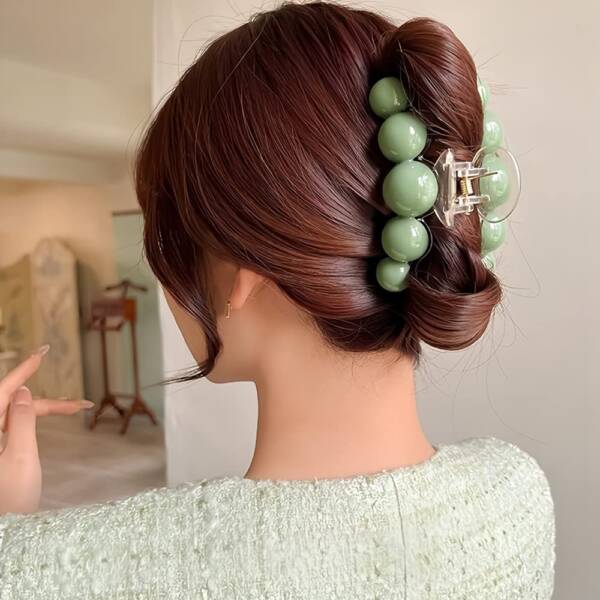 Green White Pearl Clutcher Set