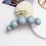 Blue White Pearl Hair Claw Set