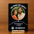 Beautiful Personalized Acrylic Photo Frame with Spotify Code